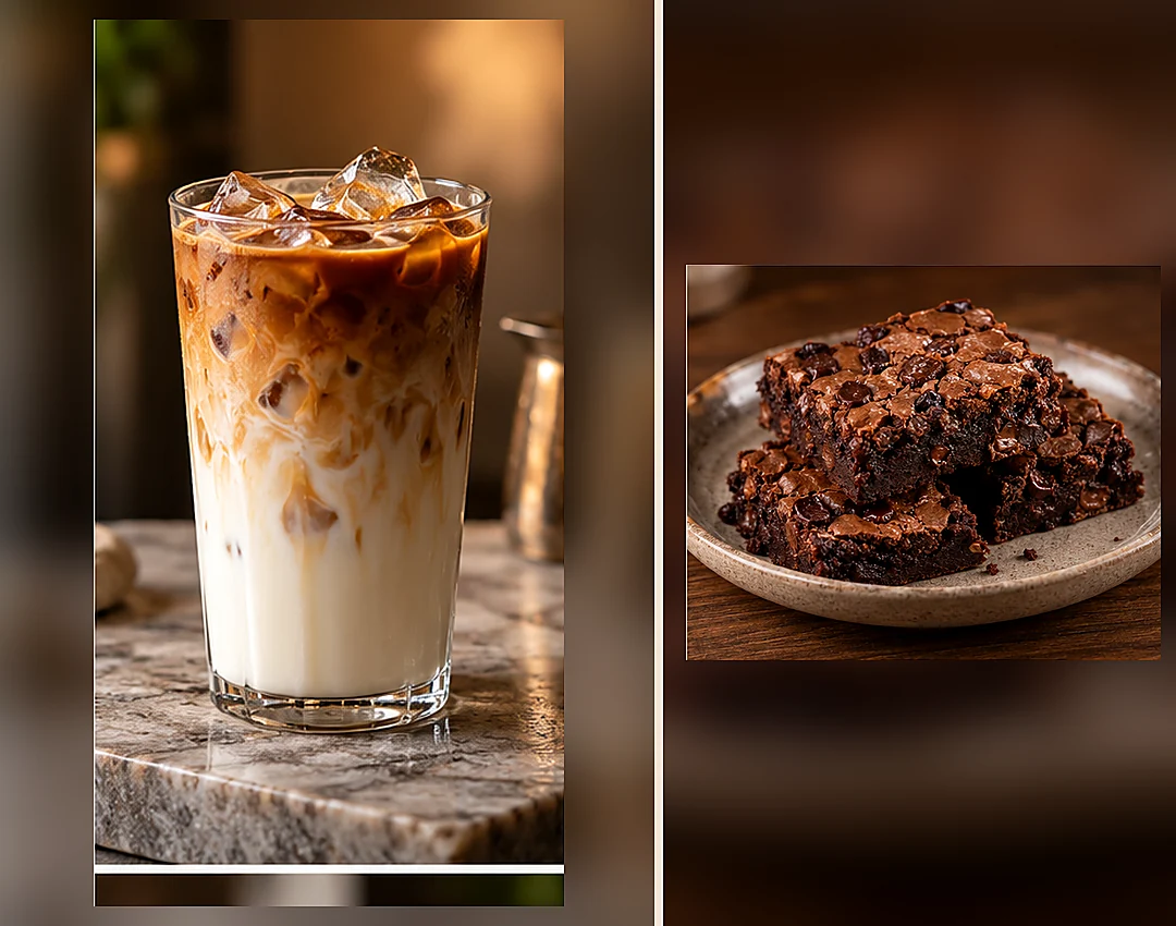 Foto ilustrasi Aren Latte + Christmas Cookies 1 (Hot/Ice)
