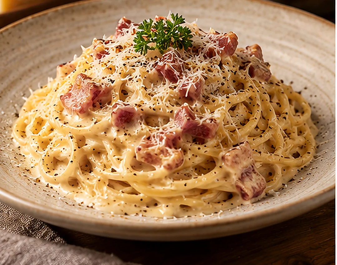 Foto ilustrasi Pasta Carbonara Spaghetti